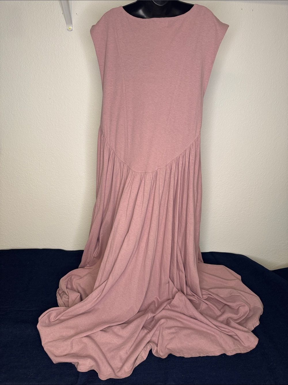 Free People Beach Dress HighLow Dusty Pink Size Large - Picture 3 of 6